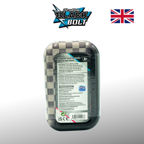 Pokémon Black Bolt & White Flare BLK Unova (Deponitox) Mini-Tin English sealed
