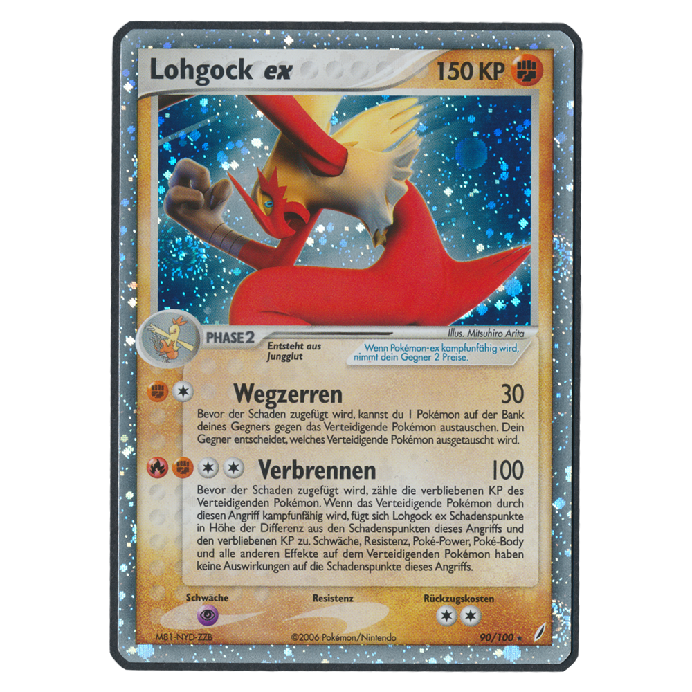 Pokémon EX Crystal Guardians Lohgock EX 90 Einzelkarte Deutsch