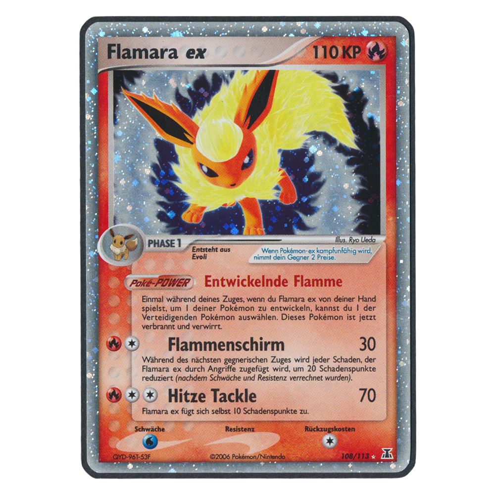 Pokémon EX Delta Species Flamara ex 108 Einzelkarte Deutsch