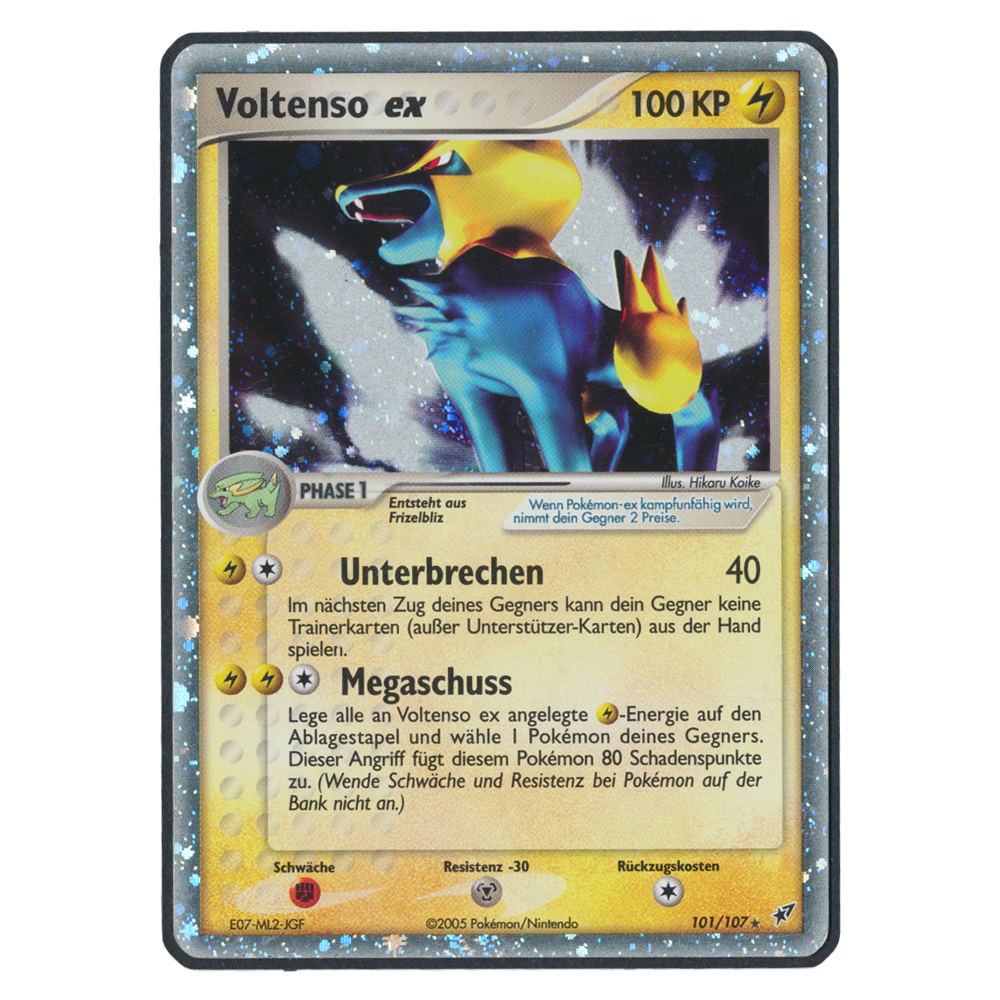 Pokémon EX Deoxys Voltenso EX 101 Einzelkarte Deutsch