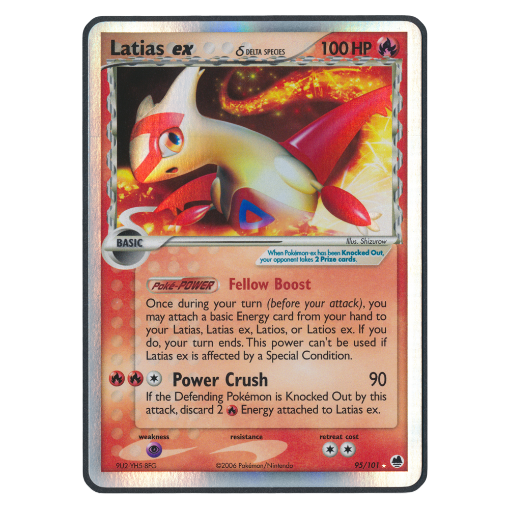Pokémon EX Dragon Frontiers Latias EX 95 Einzelkarte	English