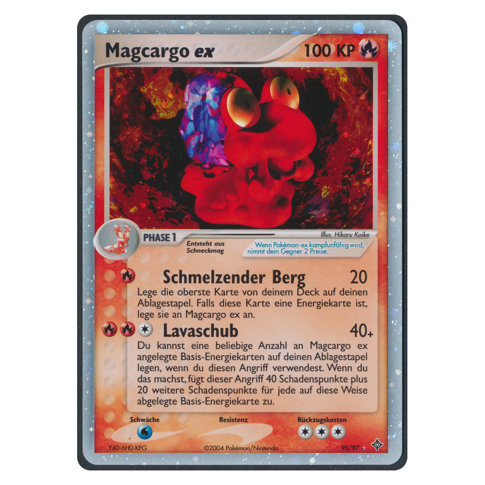 Pokémon EX Dragon Magcargo EX 95 Einzelkarte Deutsch