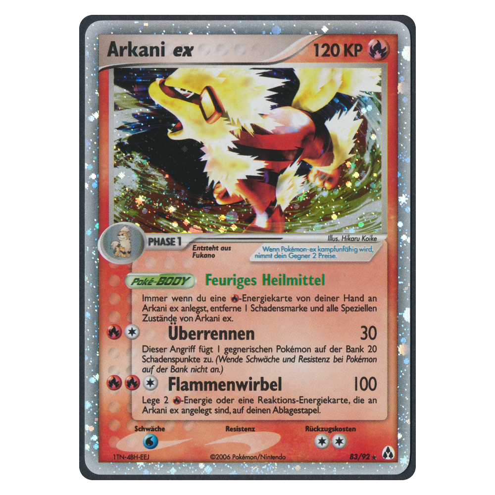 Pokémon EX Legend Maker Arkani EX 83 Einzelkarte Deutsch