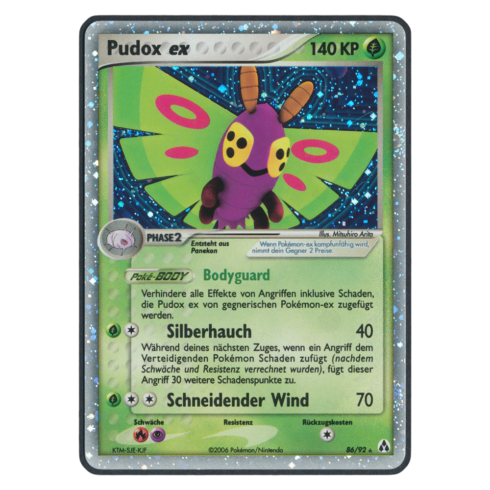 Pokémon EX Legend Maker Pudox EX 86	Einzelkarte Deutsch