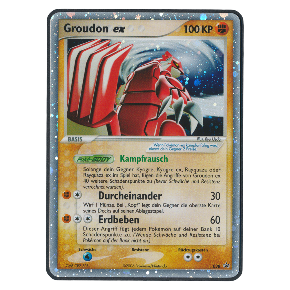 Pokémon EX Nintendo Promos Groudon EX 38 Einzelkarte Deutsch