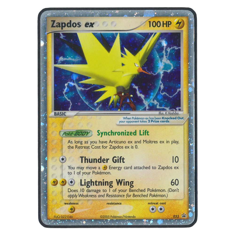 Pokémon EX Nintendo Promos Zapdos EX 33	Einzelkarte English