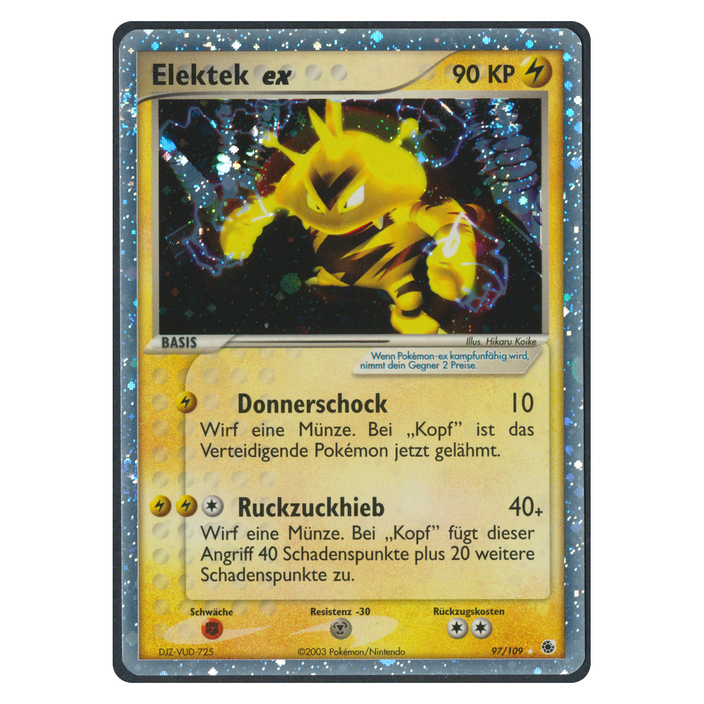 Pokémon EX Ruby & Sapphire Elektek EX 97 Einzelkarte Deutsch