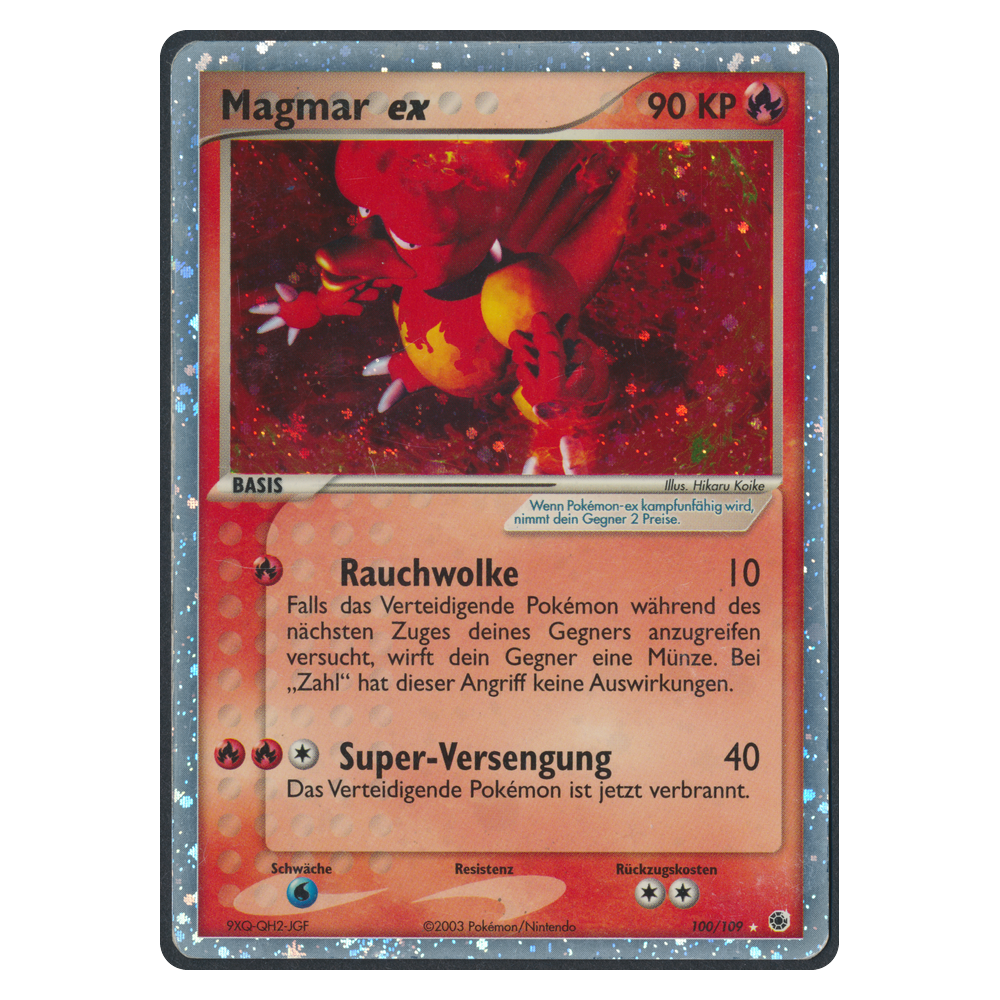 Pokémon EX Ruby & Sapphire Magmar EX 100 Einzelkarte Deutsch