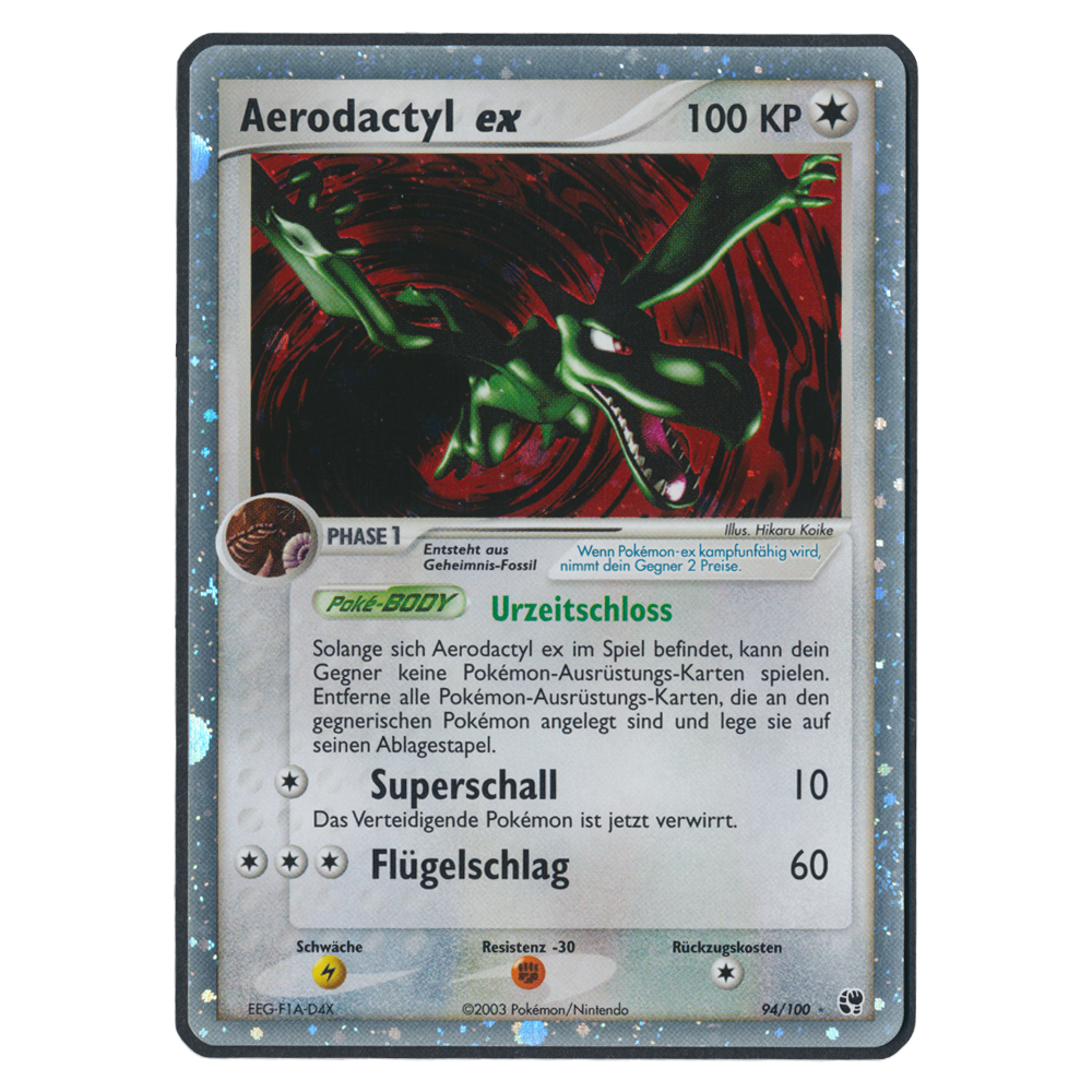 Pokémon EX Sandstorm Aerodactyl EX 94 Einzelkarte Deutsch
