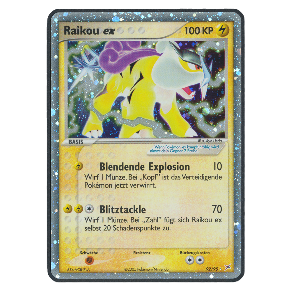 Pokémon EX Team Magma vs Team Aqua Raikou EX 92 Einzelkarte Deutsch