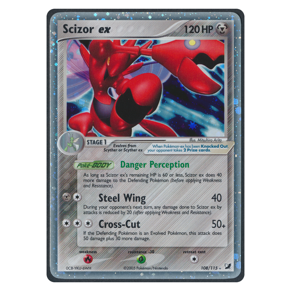 Pokémon EX Unseen Forces Scizor EX 108 Einzelkarte English