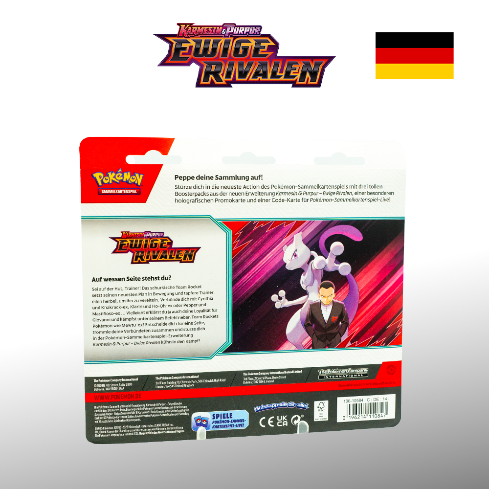 Pokémon Ewige Rivalen DRI Kangaskhan 3-Pack  Blister Deutsch sealed