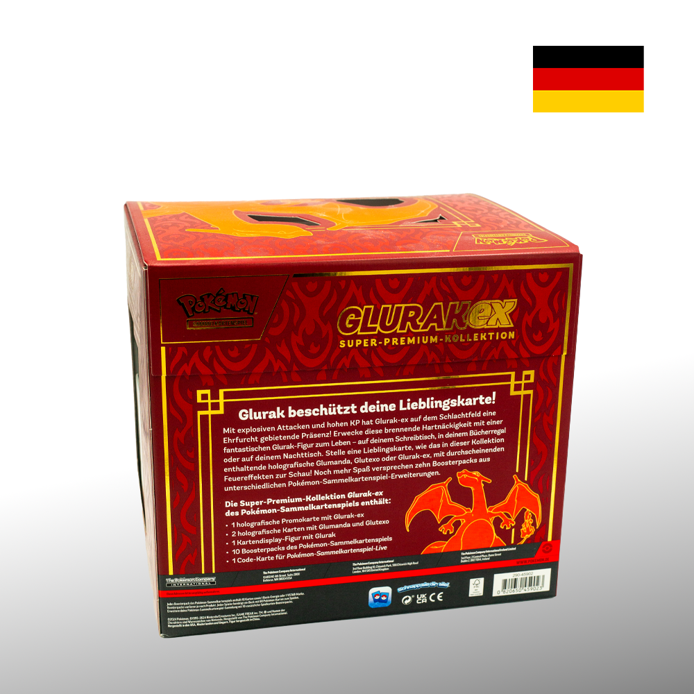 Pokémon Glurak ex Super-Premium Kollektion Box-Set Deutsch sealed