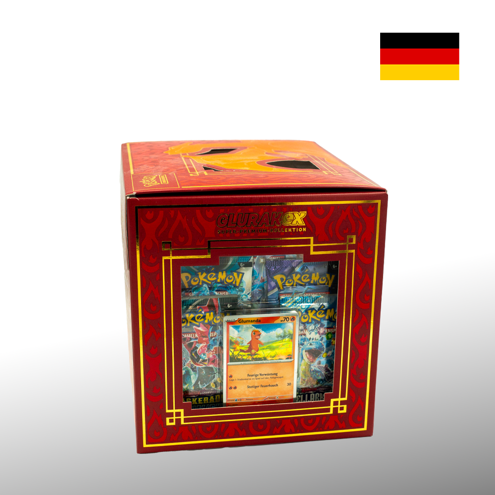 Pokémon Glurak ex Super-Premium Kollektion Box-Set Deutsch sealed
