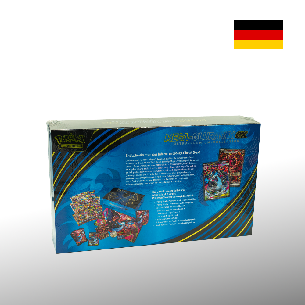 Pokémon Mega Glurak X ex Ultra-Premium-Kollektion Box-Set Deutsch sealed