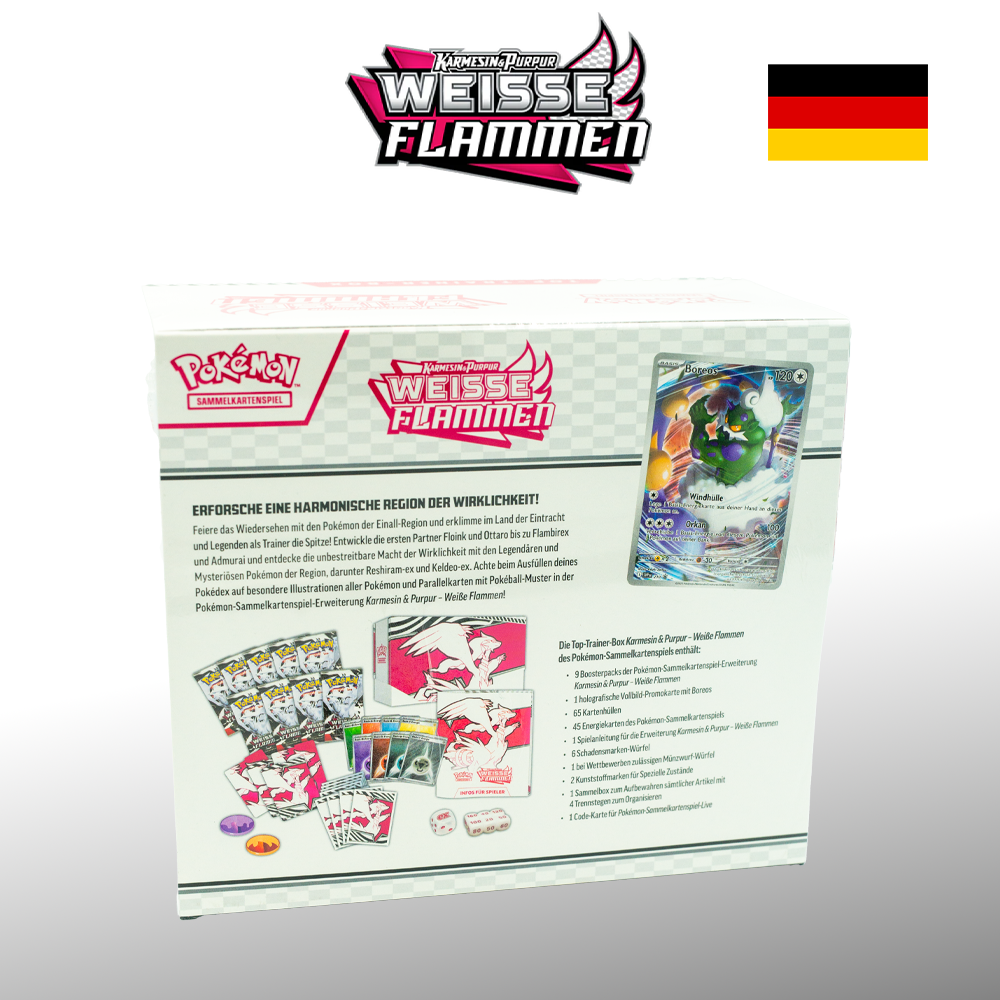 Pokémon Weisse Flammen WHT Top-Trainer-Box Deutsch sealed